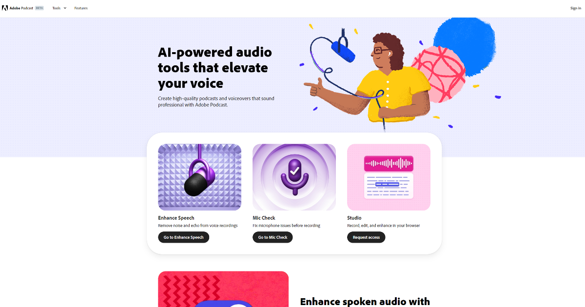 Adobe Podcast screenshot 1