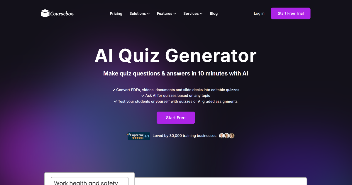 AI Quiz Generator screenshot 1