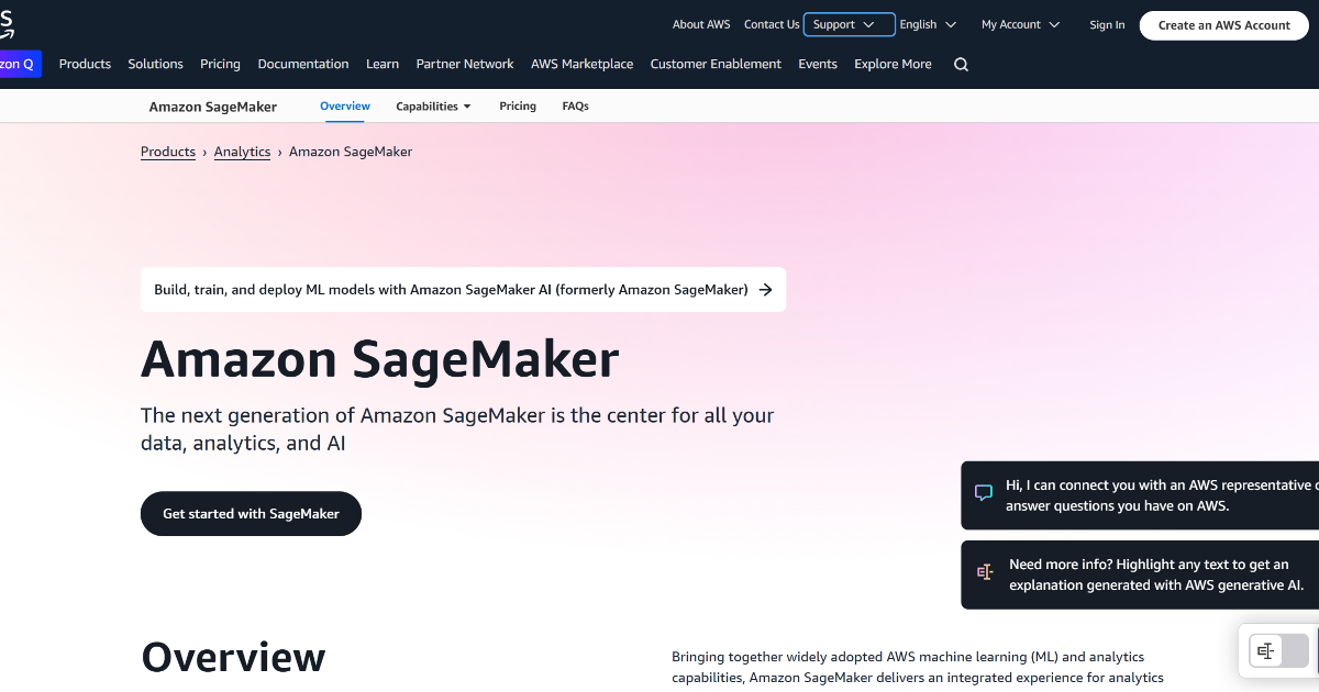 Amazon Sage Maker screenshot 1