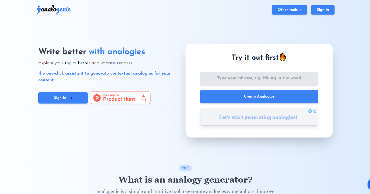 Analogenie screenshot 1