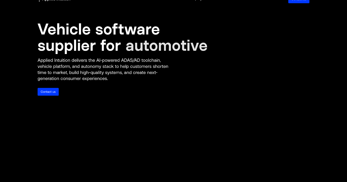 Applied Intuition screenshot 1