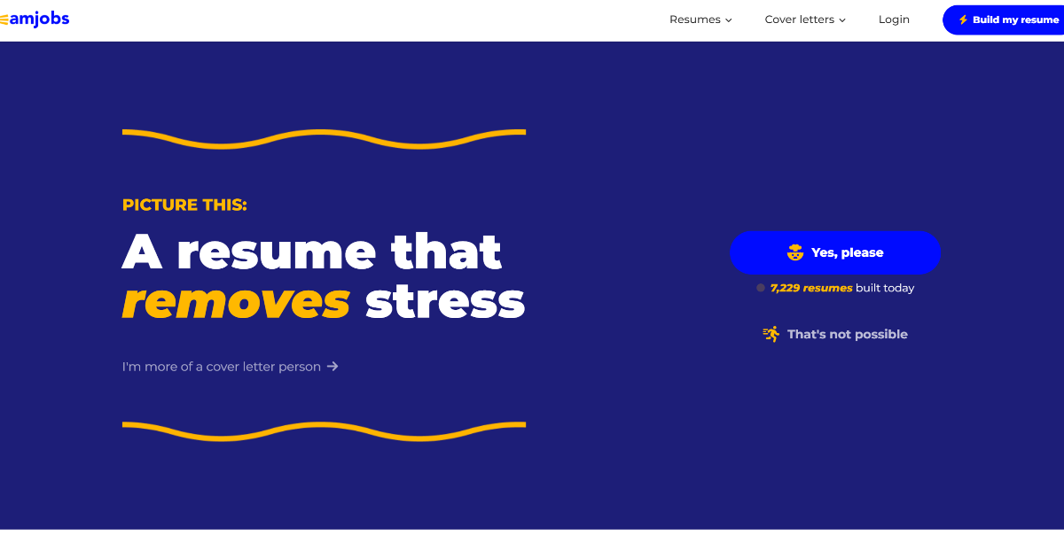 BeamJobs Resume Builder screenshot 1