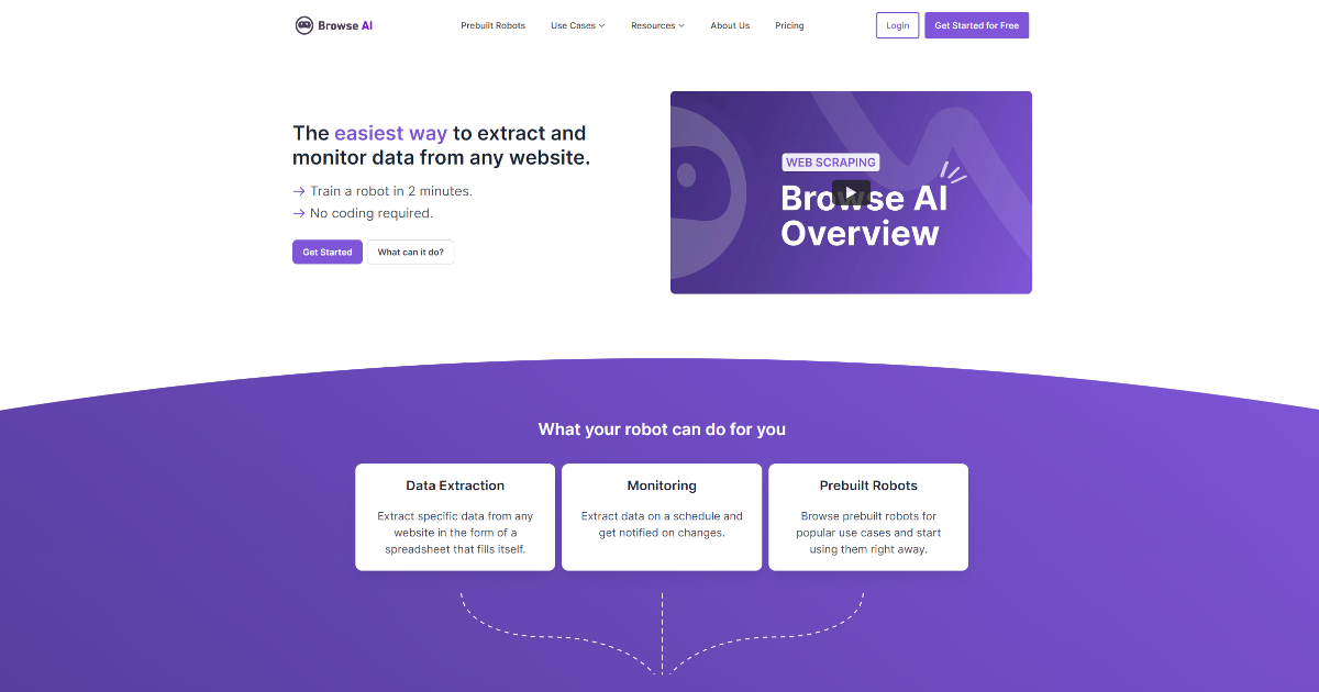 Browse AI screenshot 1