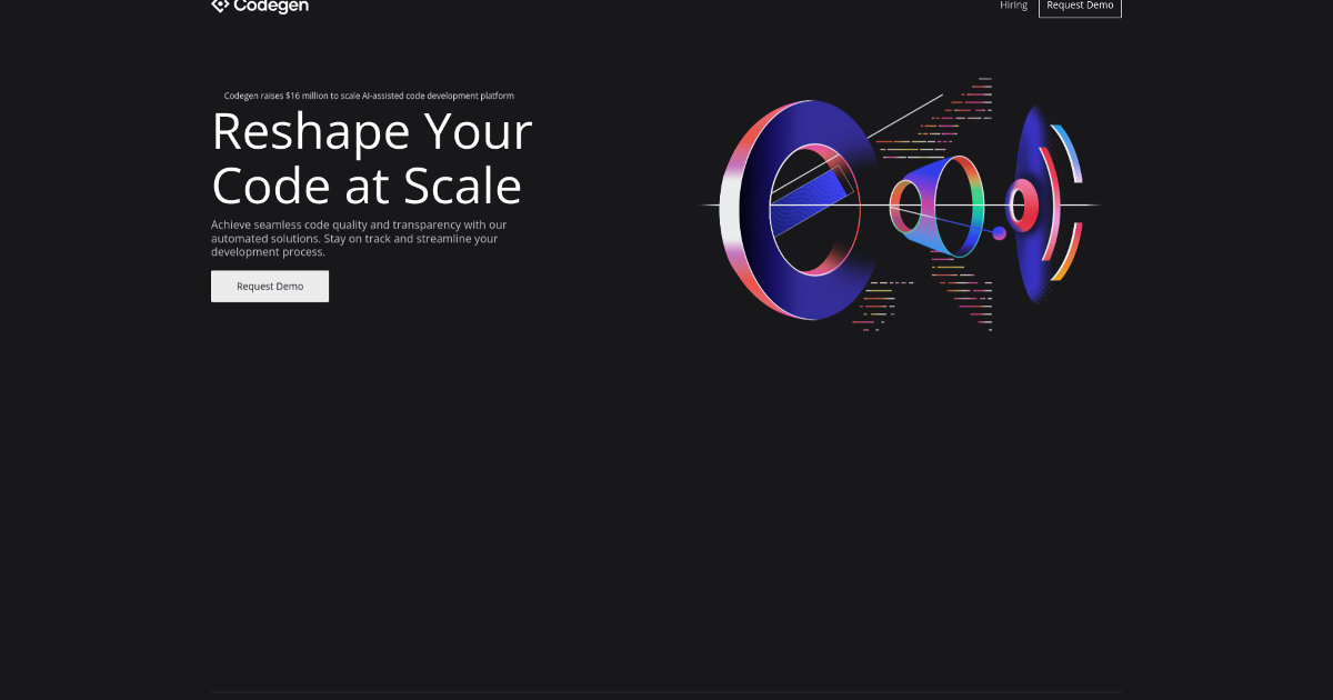 Codegen screenshot 1