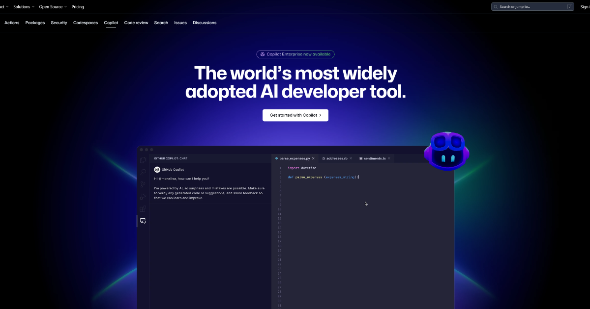 GitHub Copilot screenshot 1