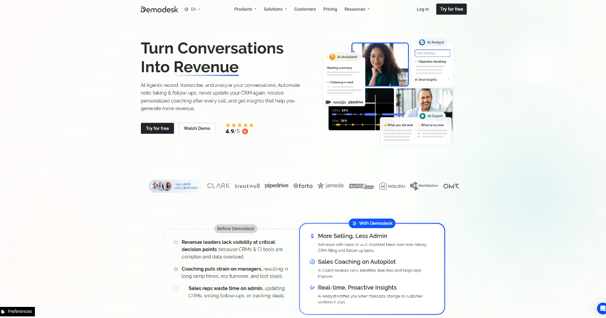 Demodesk screenshot 1