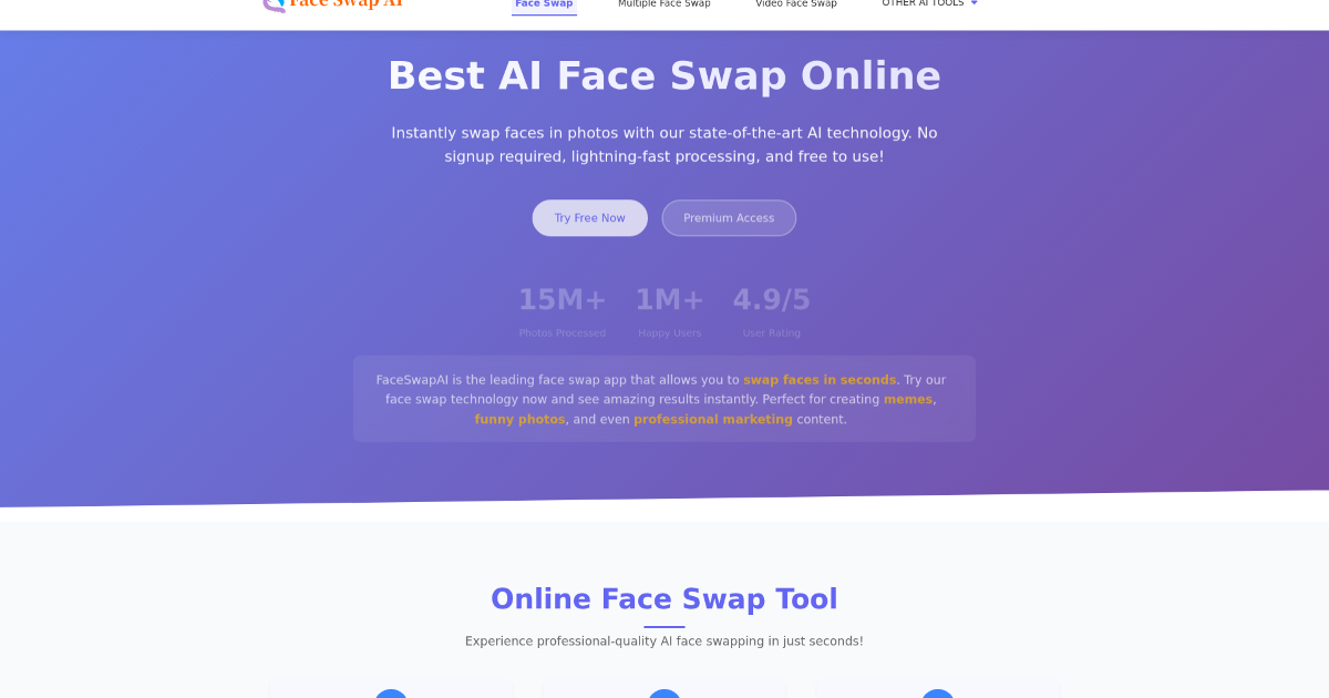 FaceSwap AI screenshot 1