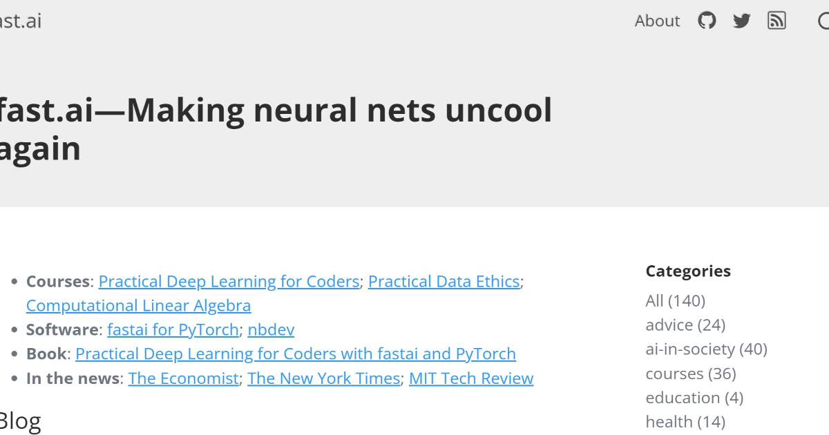 Fast.ai screenshot 1