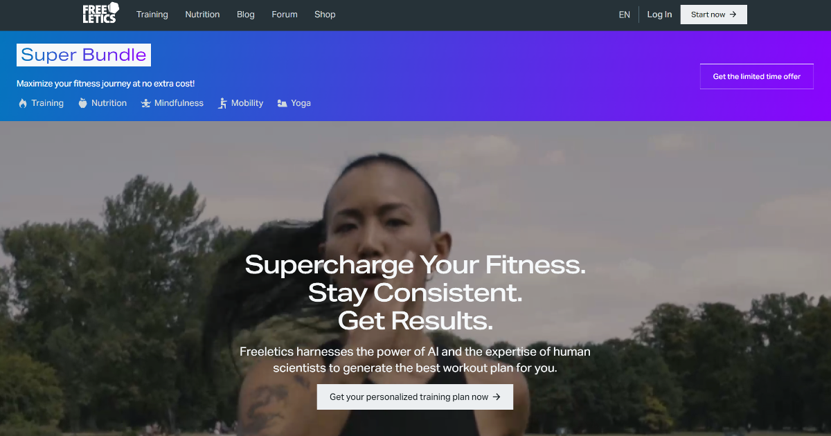 Freeletics screenshot 1
