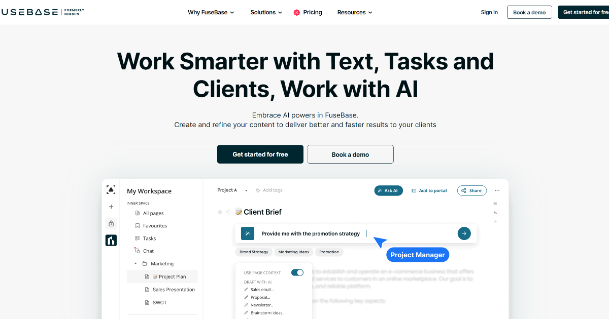 FuseBase AI screenshot 1