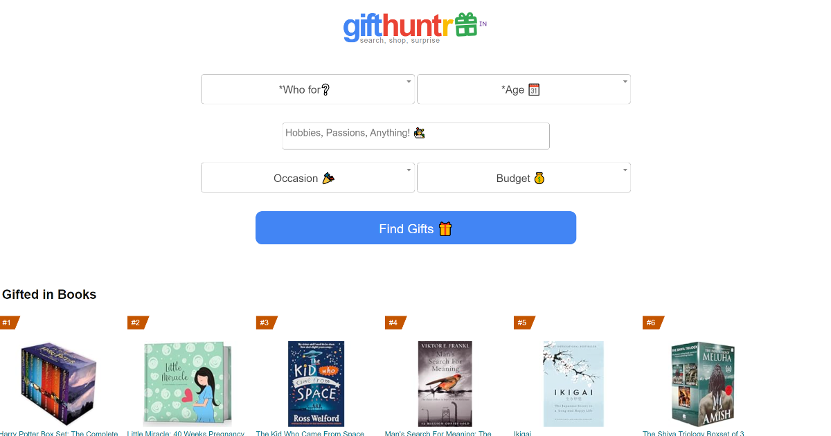 GiftHuntr screenshot 1