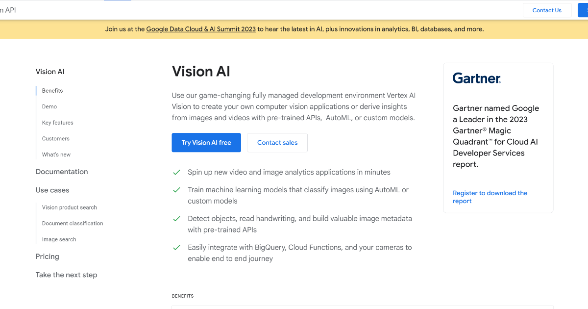 Google Cloud Vision AI screenshot 1
