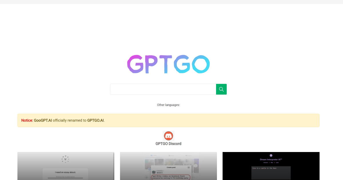 GPTGO screenshot 1