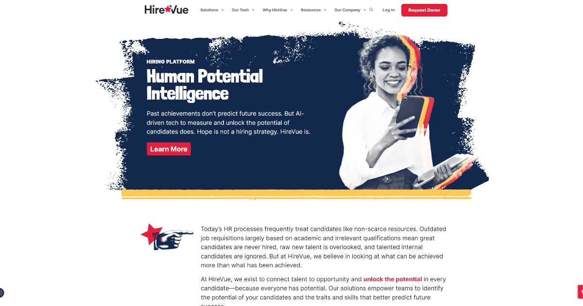 Hirevue screenshot 1