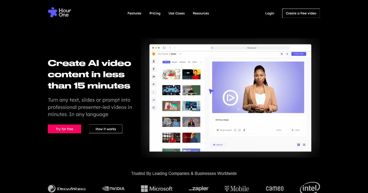 Hour One screenshot 1