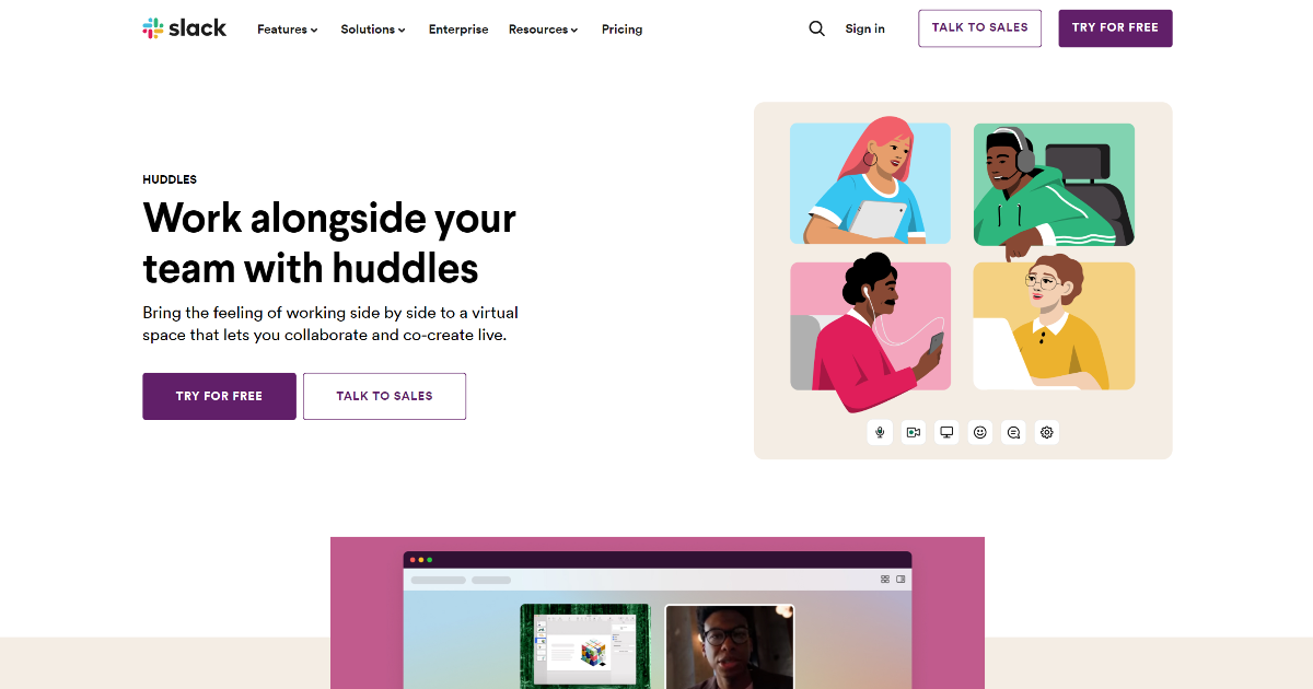 Huddles screenshot 1