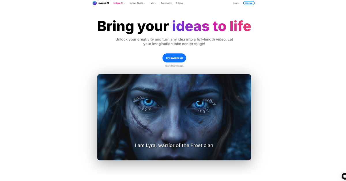 invideo AI screenshot 1