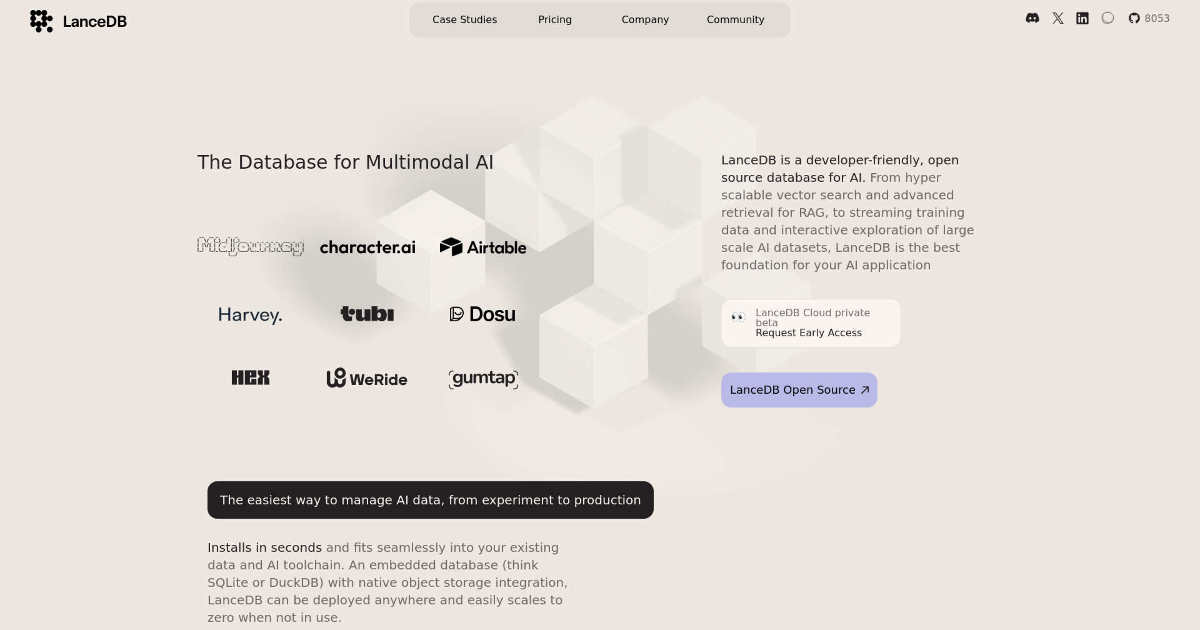 LanceDB screenshot 1