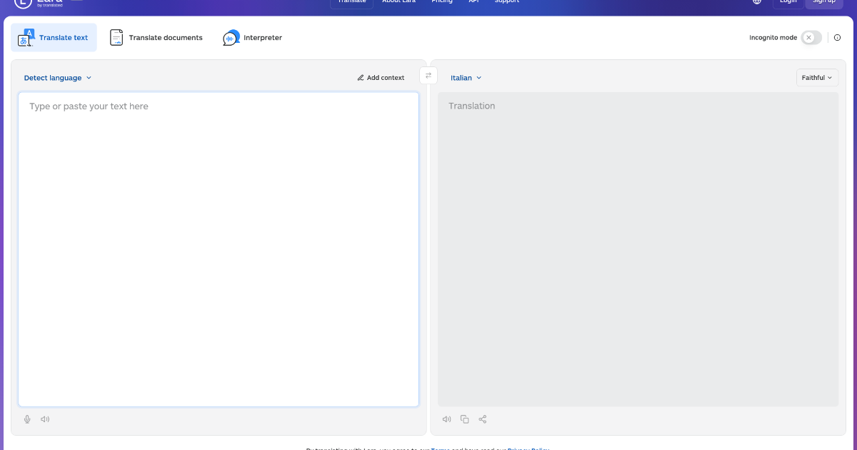 Lara Translate screenshot 1