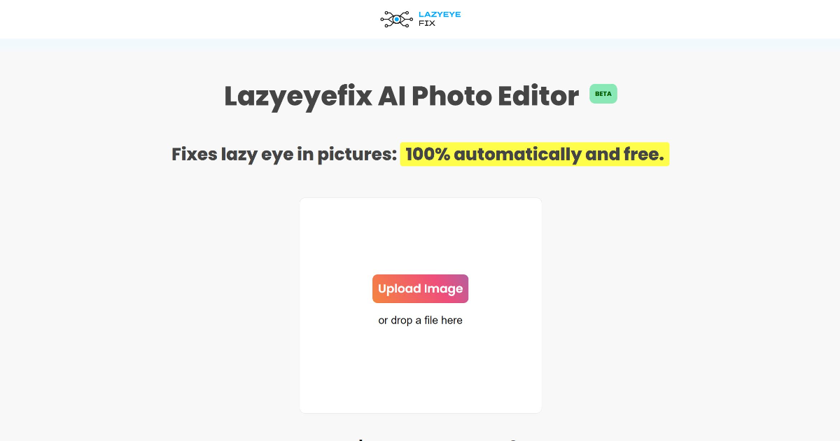 Lazyeyefix AI Photo Editor screenshot 1
