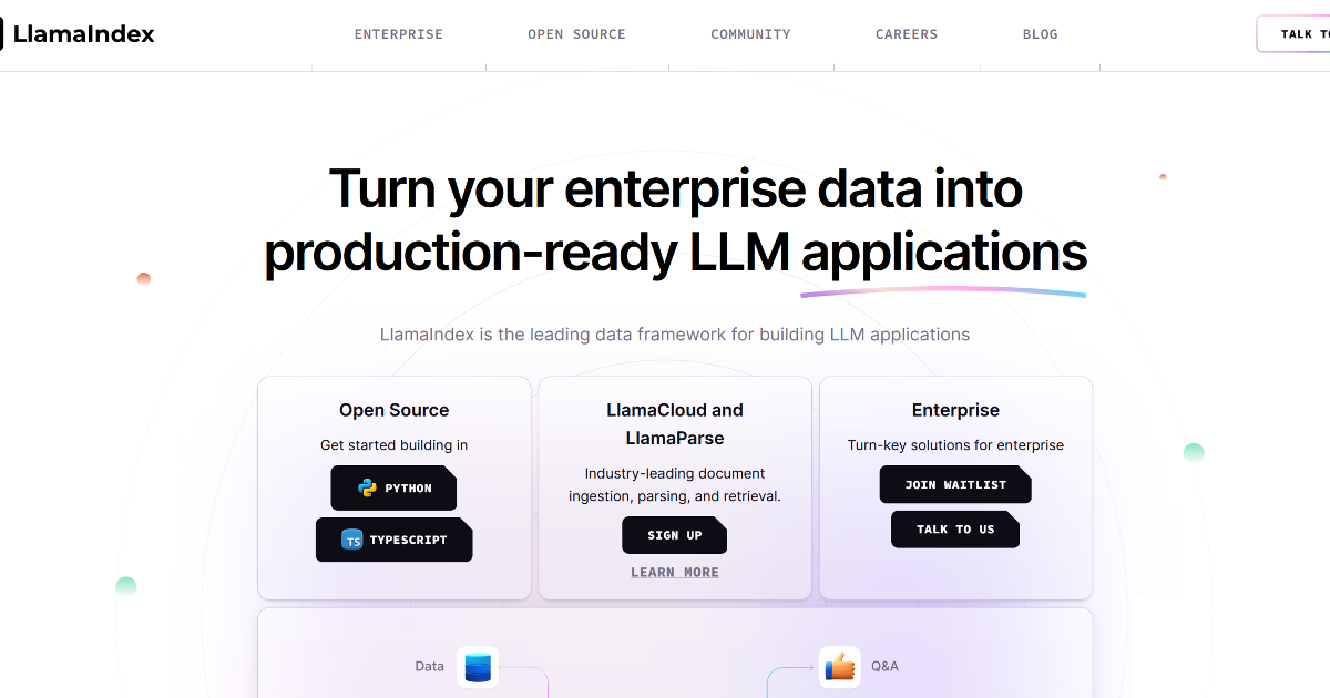 LlamaIndex screenshot 1