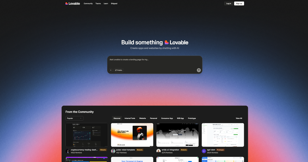 Lovable screenshot 1