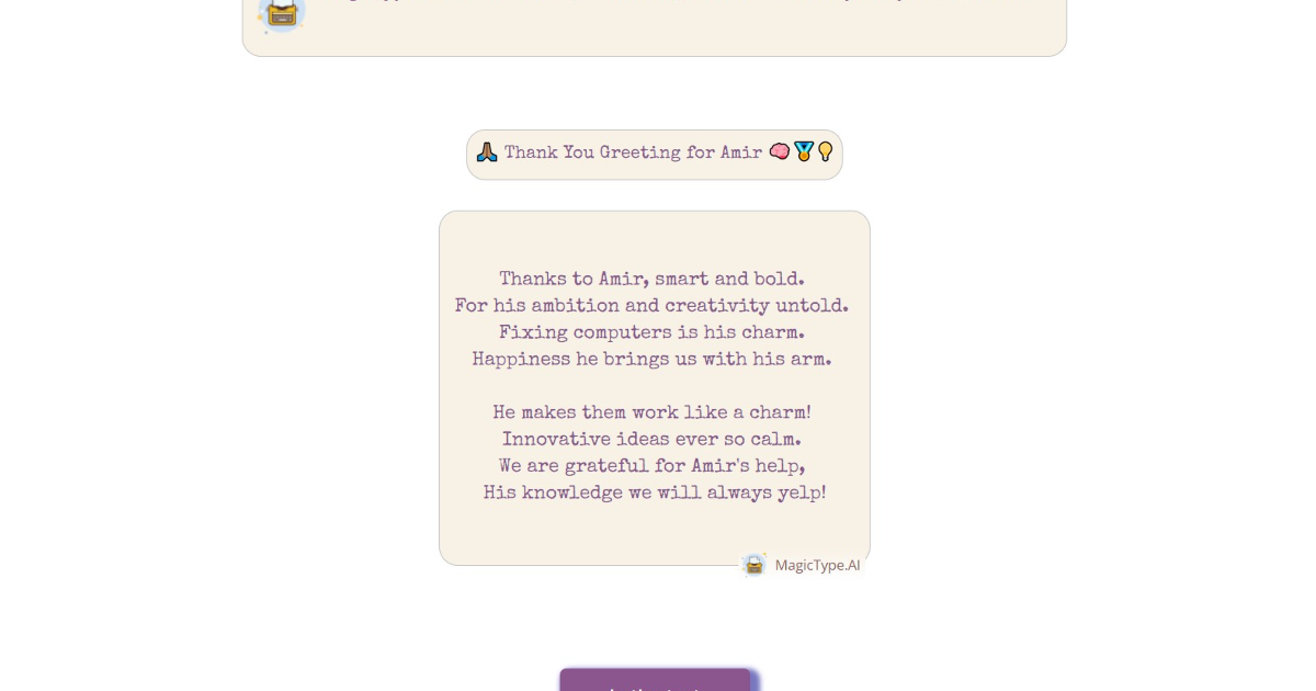 Magic Type AI screenshot 1