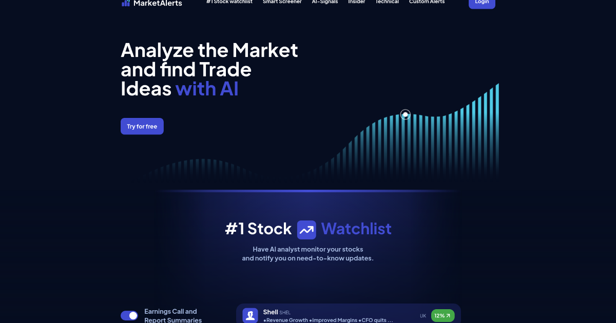 MarketAlerts.ai screenshot 1
