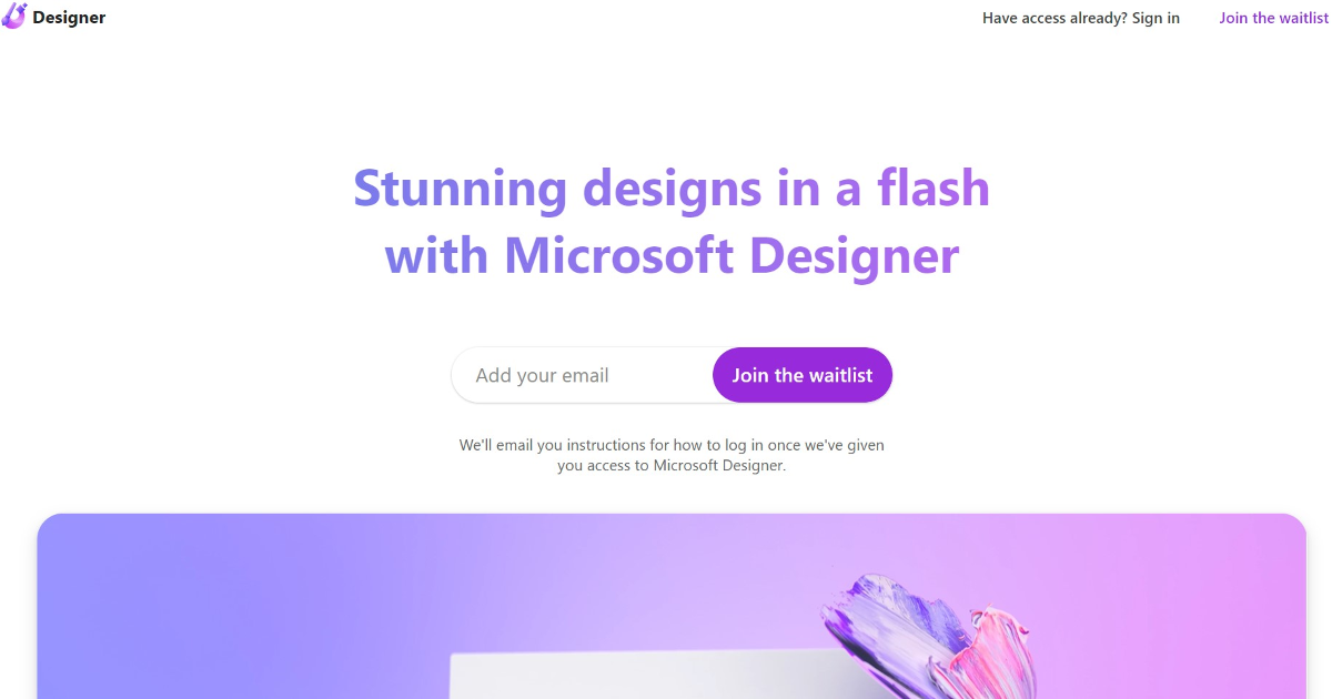 Microsoft Designer screenshot 1