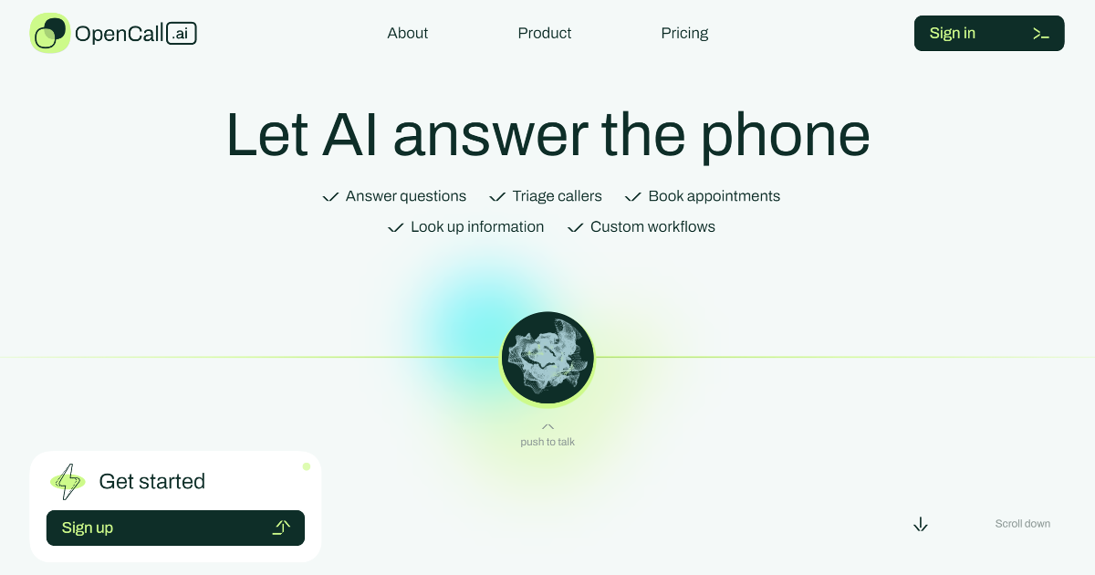 OpenCall.ai screenshot 1