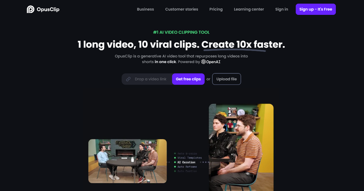 Opus Clip screenshot 1