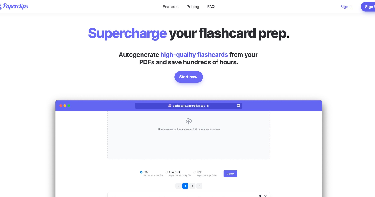 Paperclips Web screenshot 1