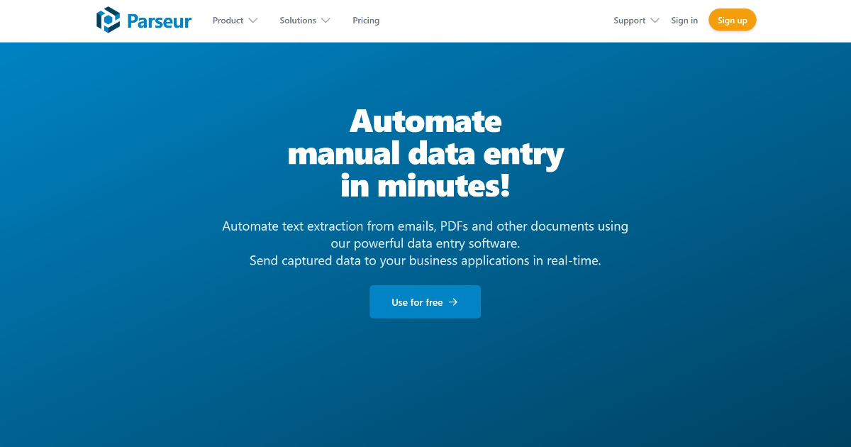 Parseur screenshot 1