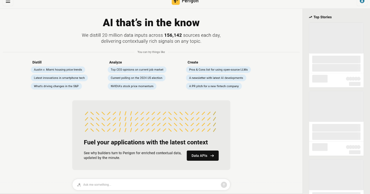 Perigon screenshot 1