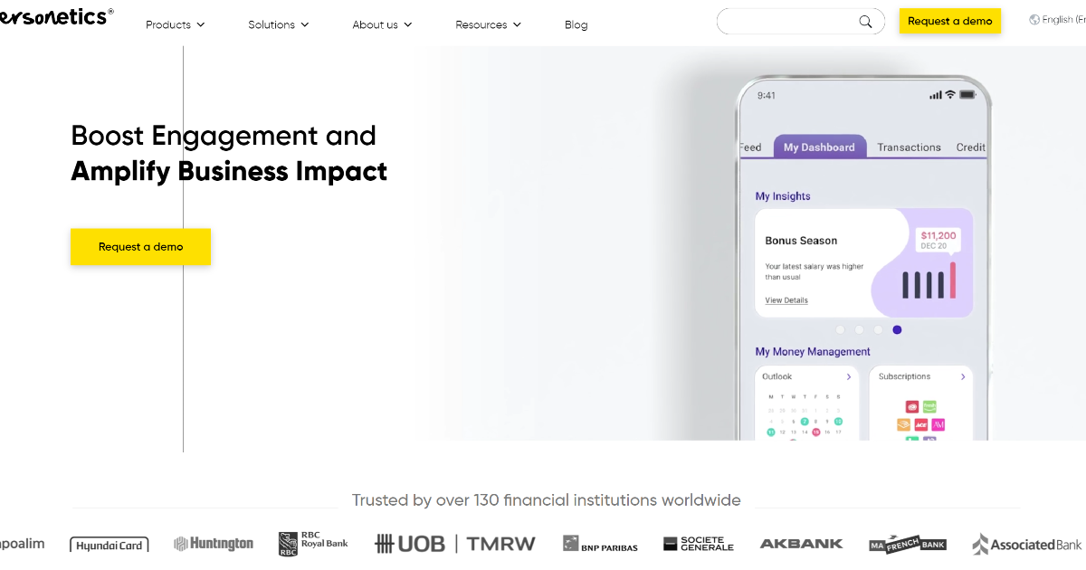 Personetics screenshot 1