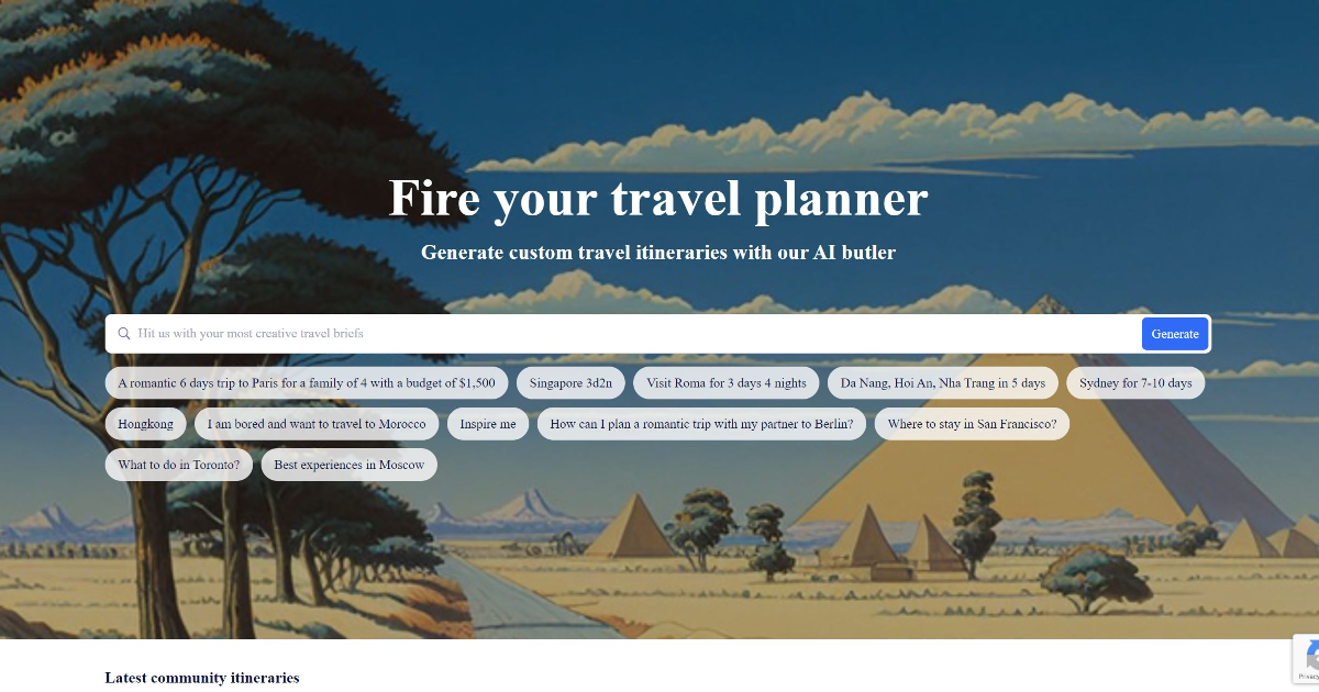 PlanTrips screenshot 1