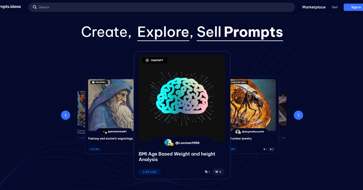 PromptsIdeas screenshot 1