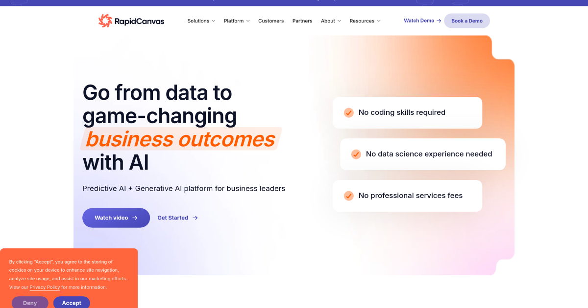RapidCanvas screenshot 1