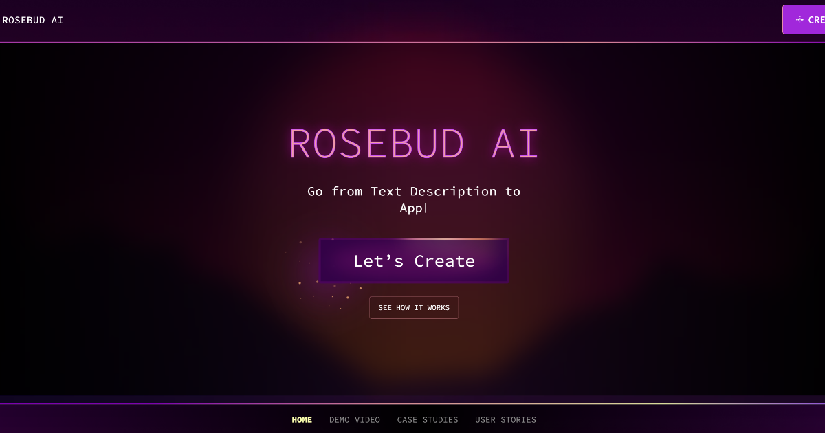 Rosebud screenshot 1