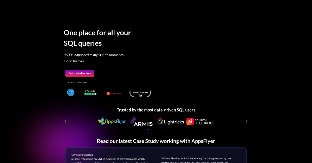 SherloqData screenshot 1