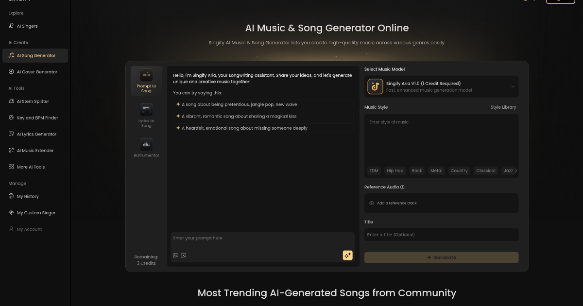 Singify screenshot 1