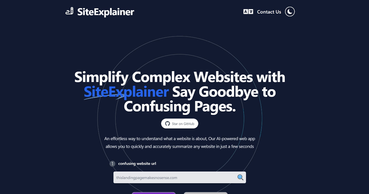 SiteExplainer screenshot 1