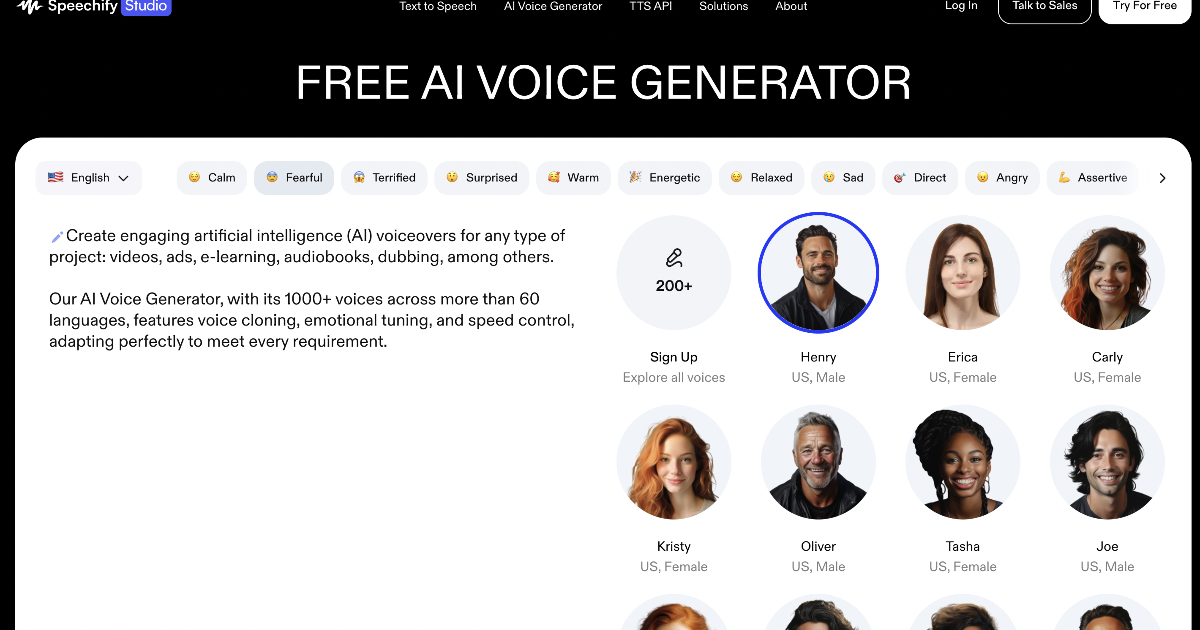 Speechify Studio - AI Voice Generator screenshot 1
