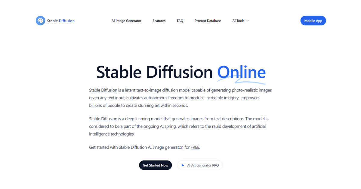 Stable Diffusion Web screenshot 1