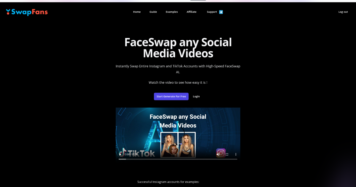 SwapFans screenshot 1