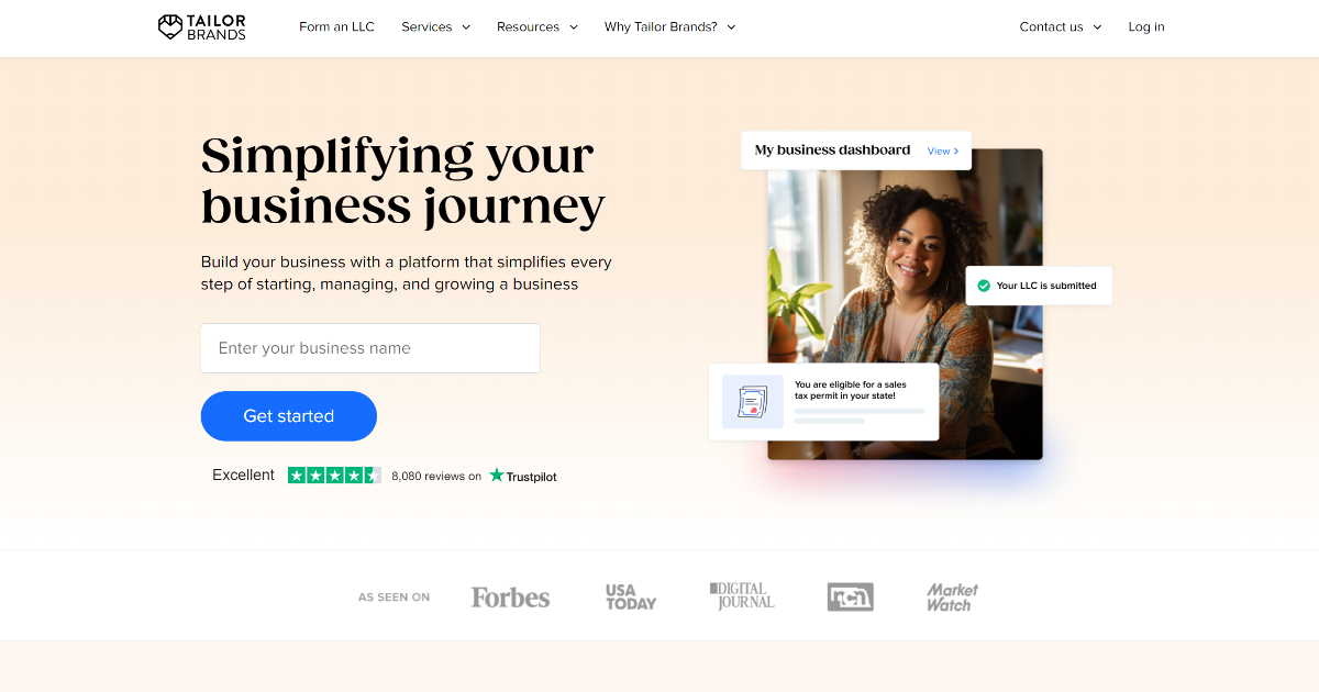 Tailor Brands screenshot 1