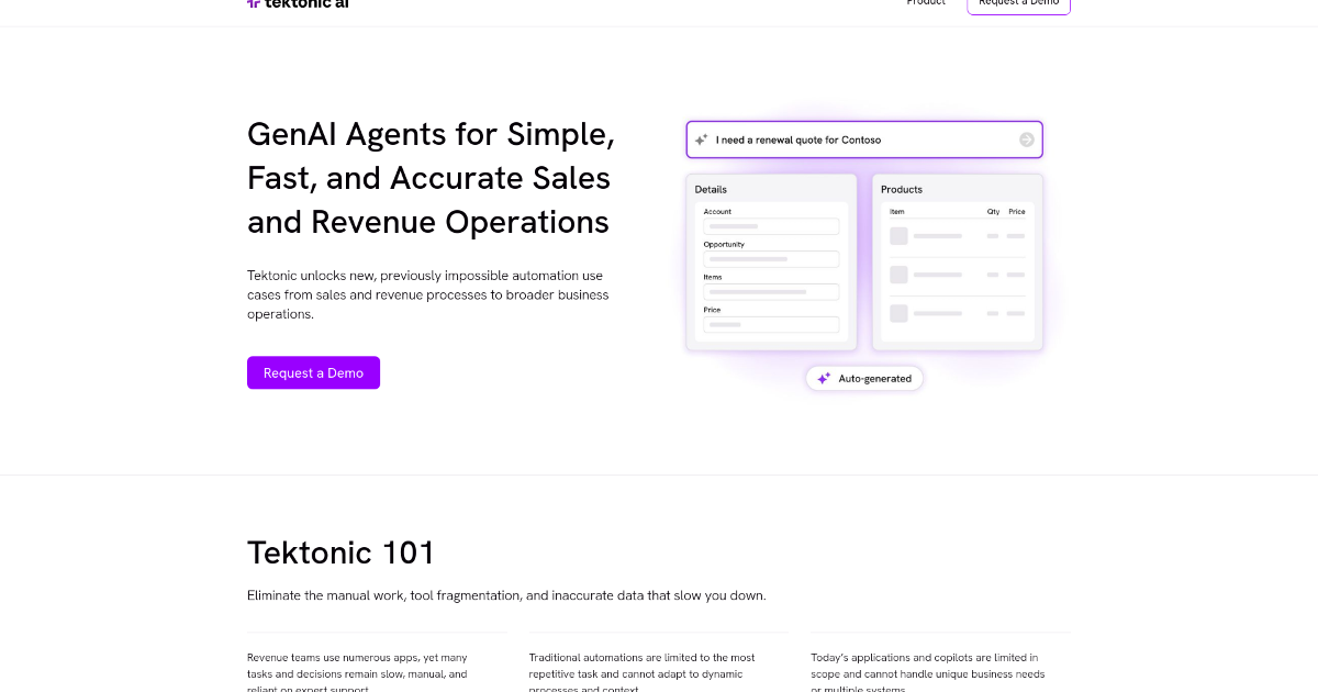 Tektonic AI screenshot 1