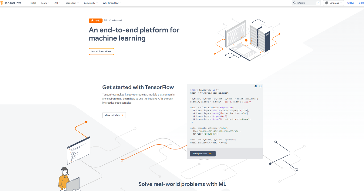 TensorFlow screenshot 1