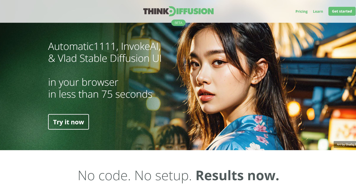 Thinkdiffusion screenshot 1