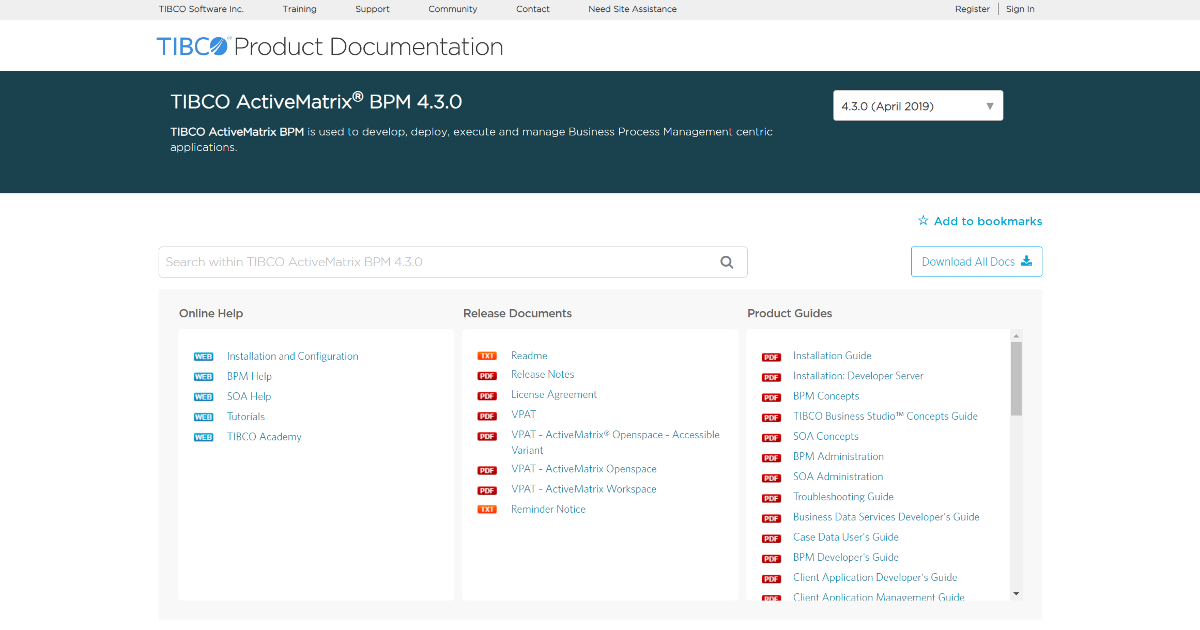TIBCO ActiveMatrix BPM screenshot 1